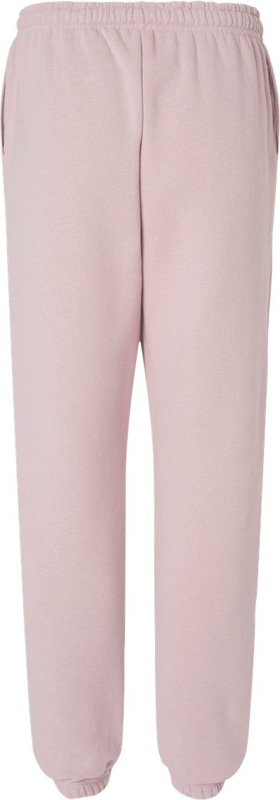 Rear View of Blush ReFlex Fleece Sweatpants - RF491