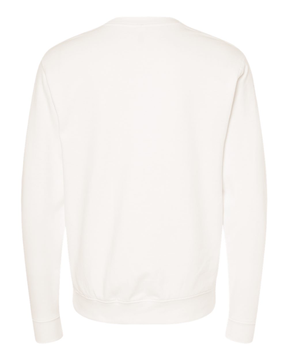 Rear View of Bone Midweight Crewneck Sweatshirt - SS3000