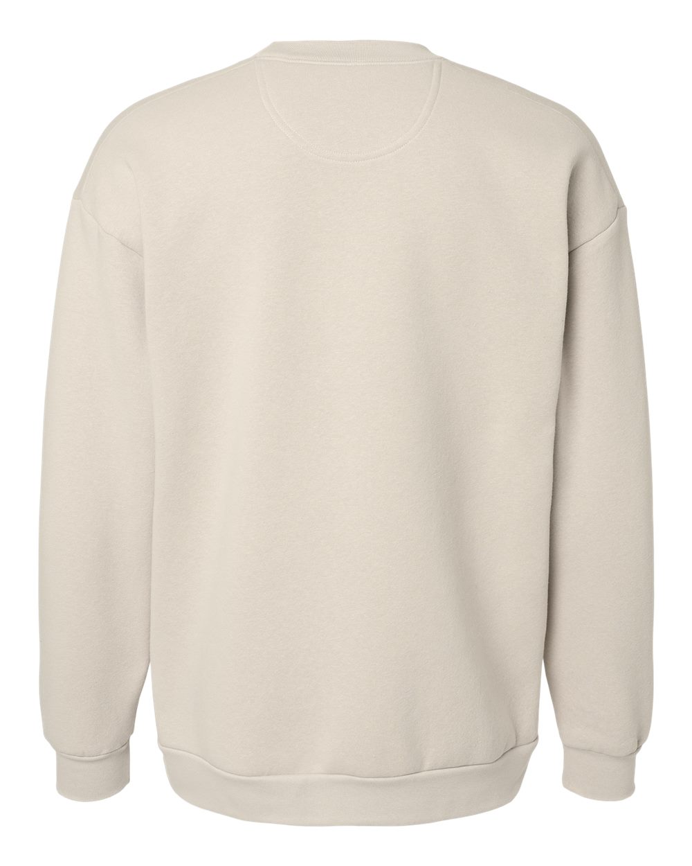 Rear View of Bone ReFlex Fleece Crewneck Sweatshirt - RF496