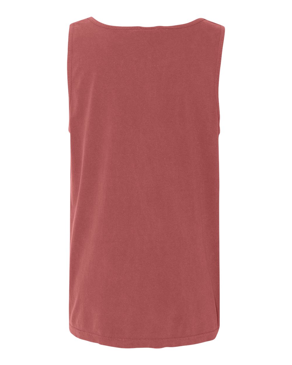Rear View of Brick Garment-Dyed Heavyweight Tank Top - 9360