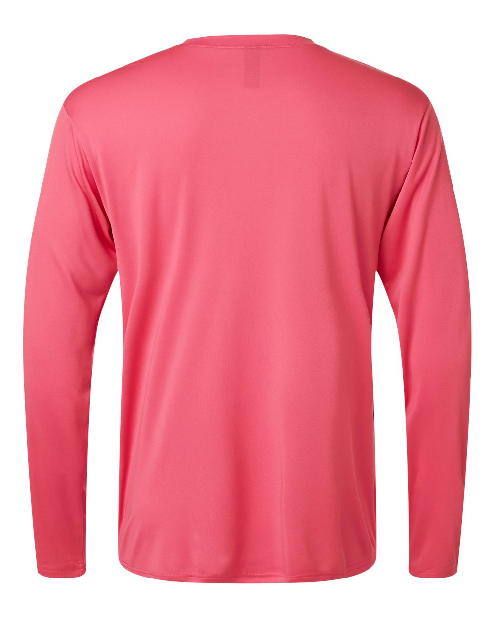 Rear View of Bright Pink Pro-Lock Performance Long Sleeve T-Shirt - 48400