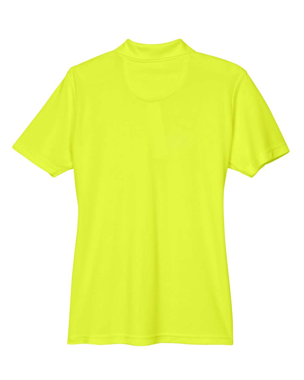 Rear View of Bright Yellow Women's Cool & Dry Mesh Piqué Polo - 8210L