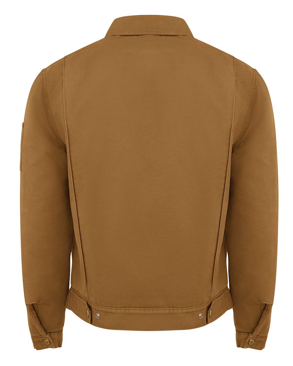 Rear View of Brown Duck Industrial Duck Jacket - LJ53