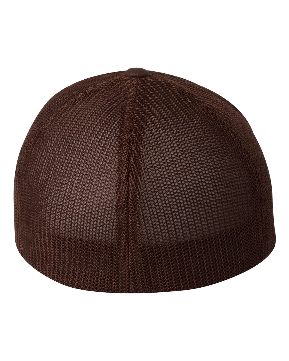 Rear View of Brown Trucker Cap - 6511