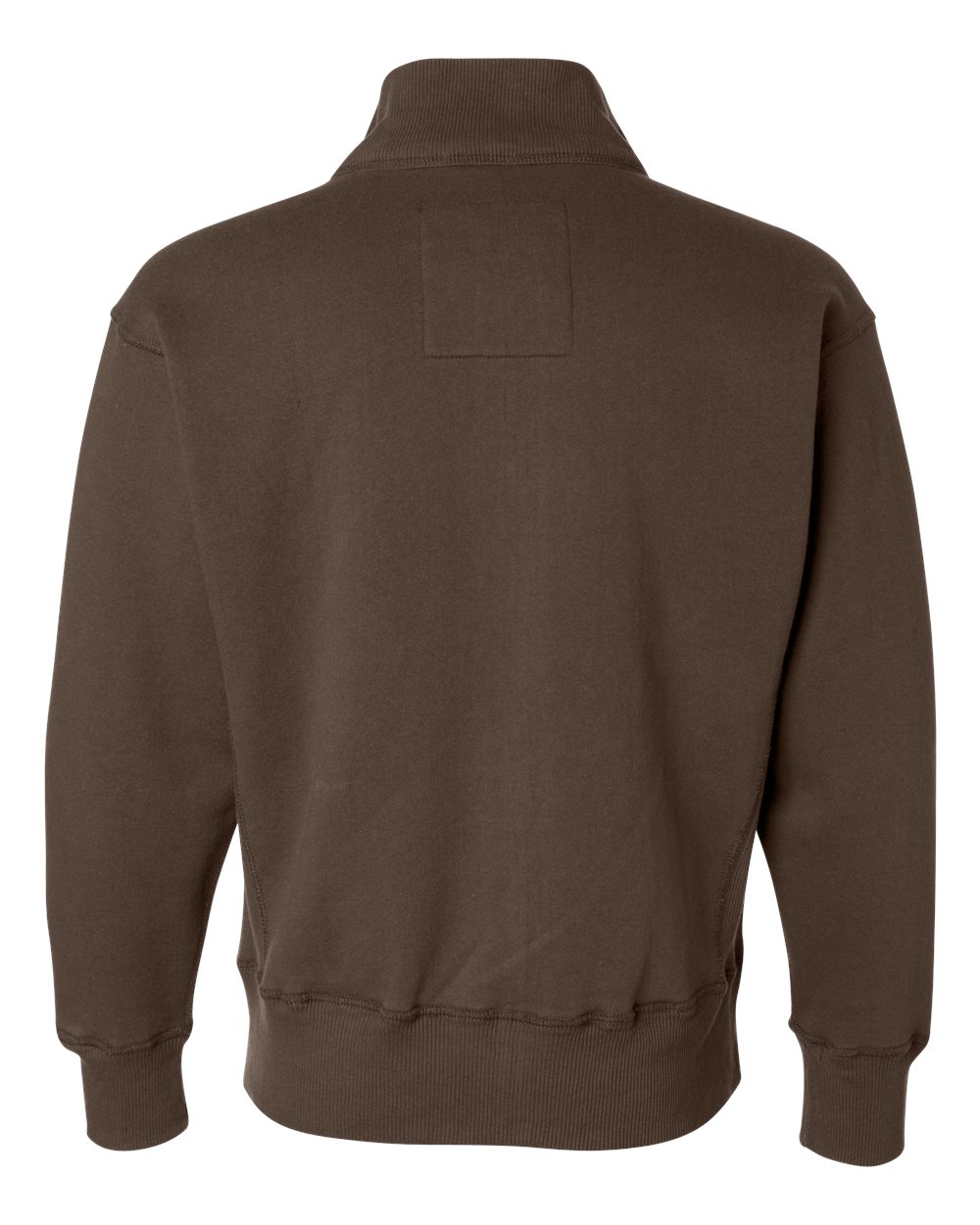 Rear View of Brown Vintage Fleece Track Jacket - 8984