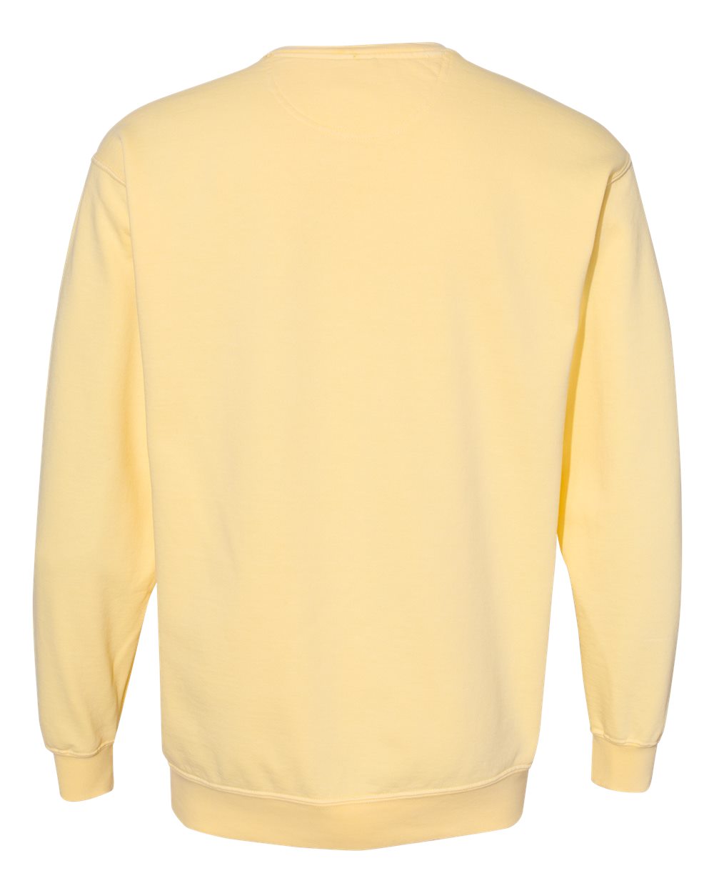 Rear View of Butter Garment-Dyed Sweatshirt - 1566