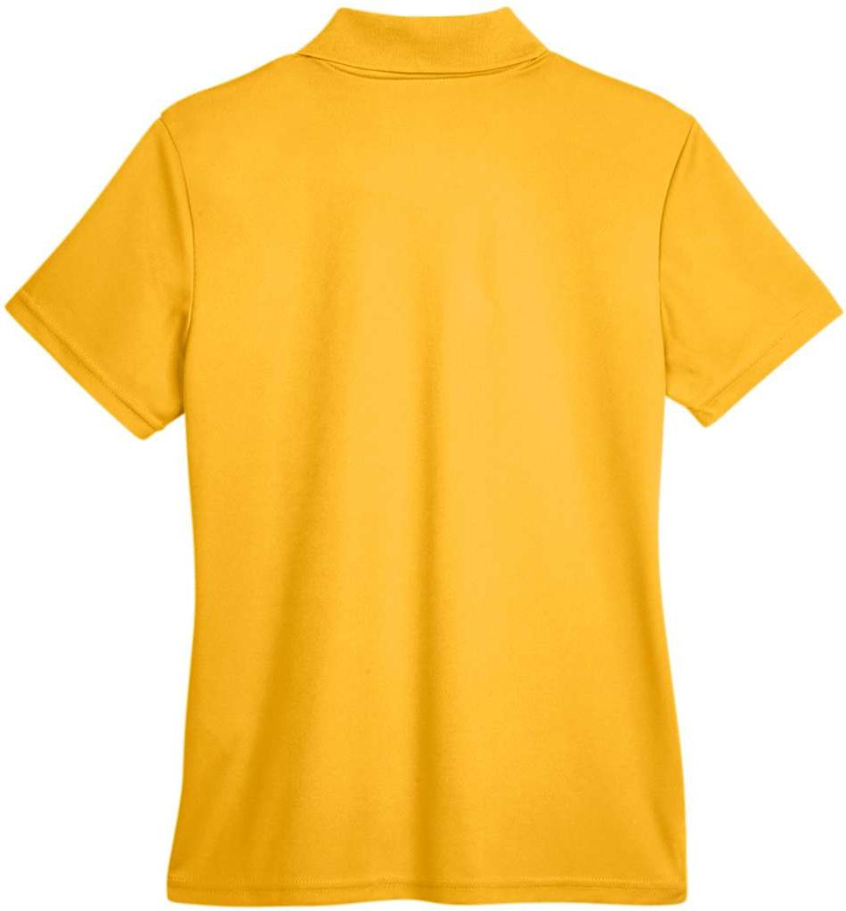 Rear View of Campus Gold Women's Origin Performance Piqué Polo - 78181