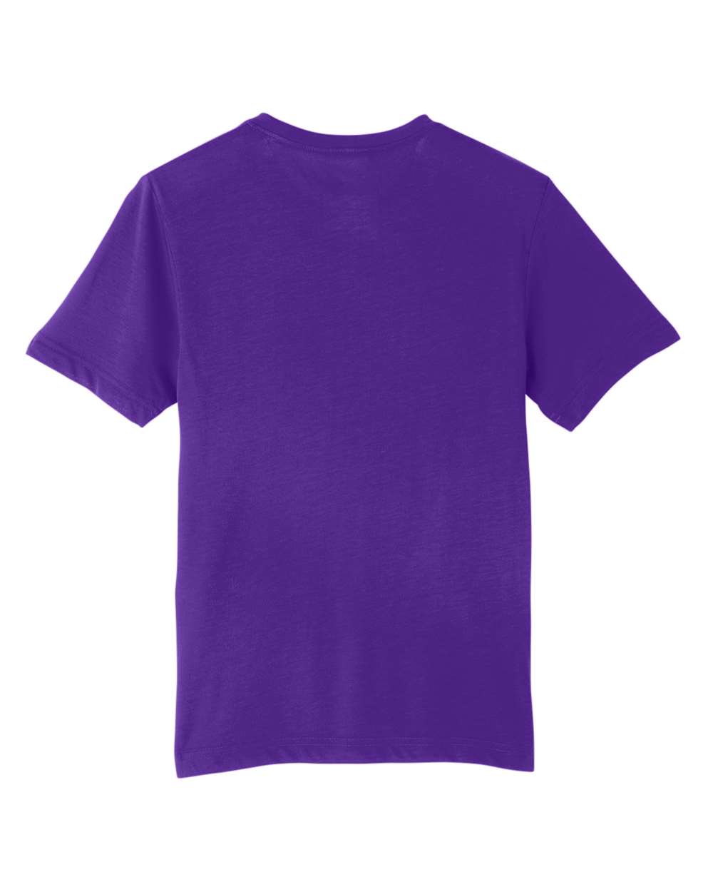 Rear View of Campus Purple Youth Fusion ChromaSoft™ Performance T-Shirt - CE111Y
