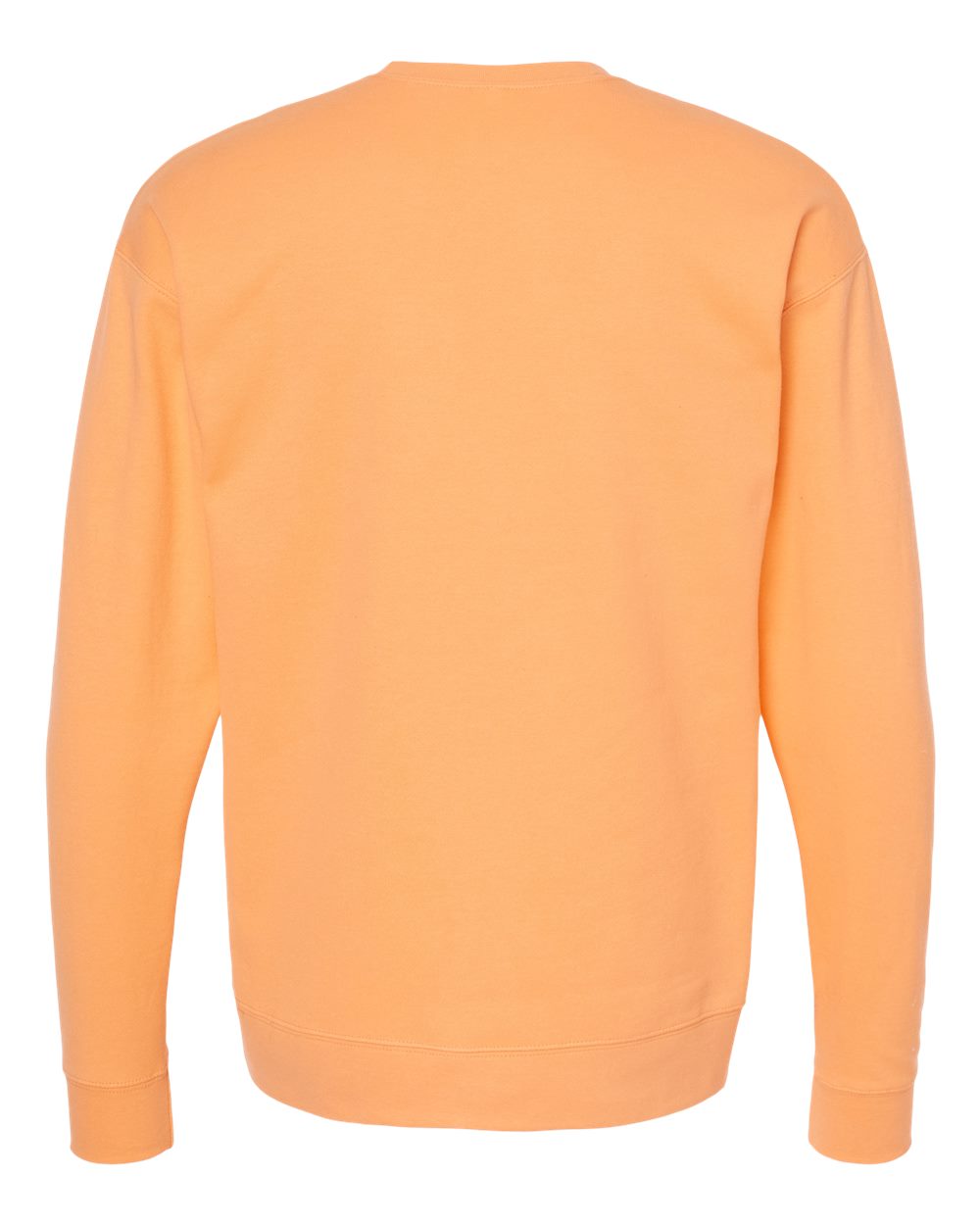 Rear View of Cantaloupe Fleece Crewneck Sweatshirt - 340