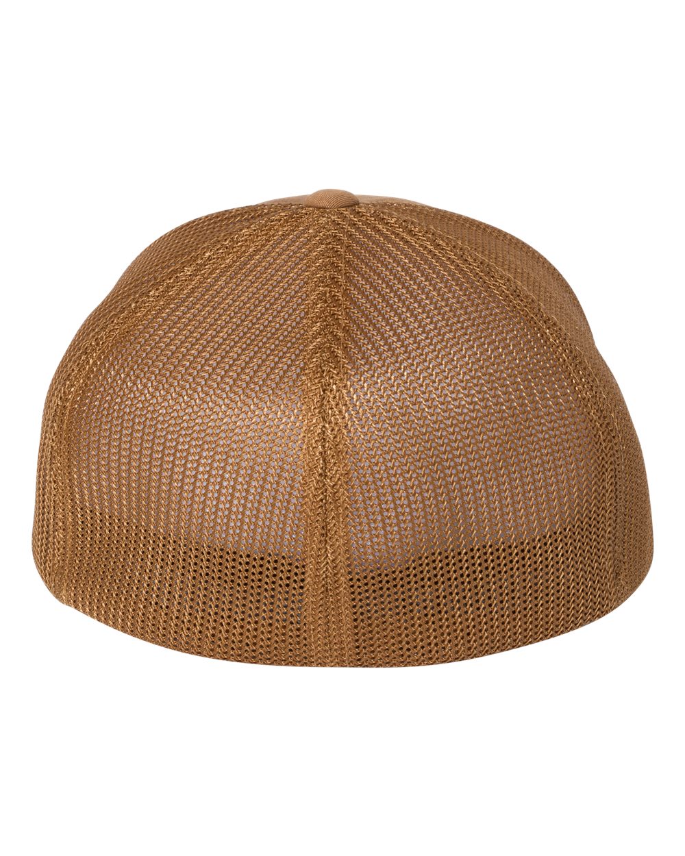 Rear View of Caramel Trucker Cap - 6511