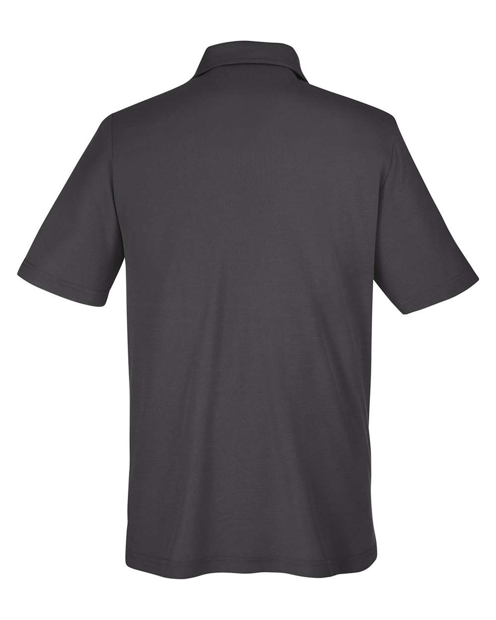 Rear View of Carbon Men's Fusion ChromaSoft™ Pique Polo - CE112