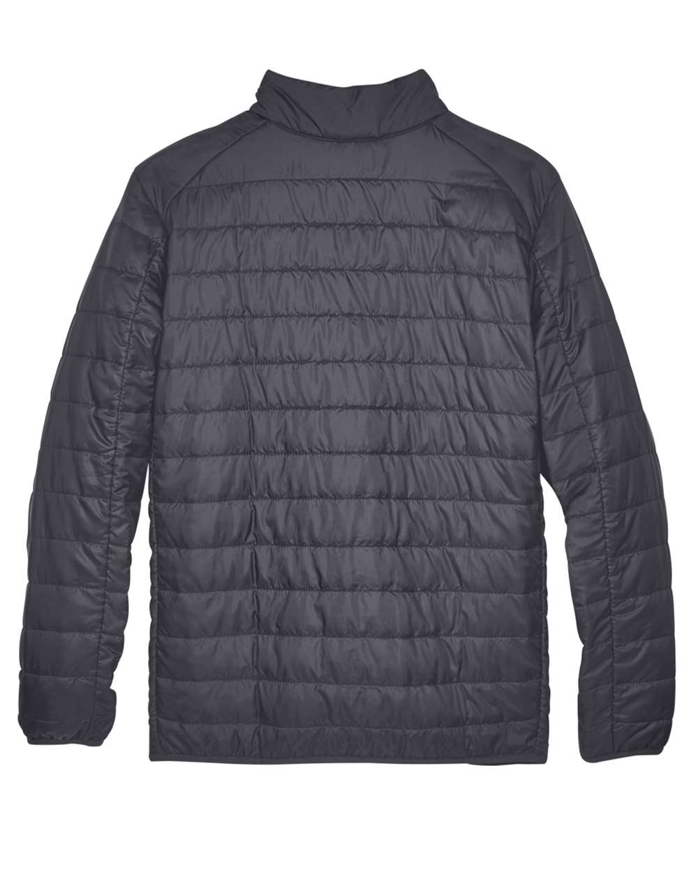 Rear View of Carbon Men's Prevail Packable Puffer Jacket - CE700