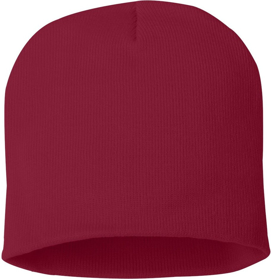 Rear View of Cardinal 8" Beanie - SP08