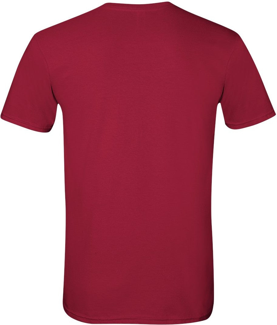 Rear View of Cardinal Red Softstyle® T-Shirt - 64000