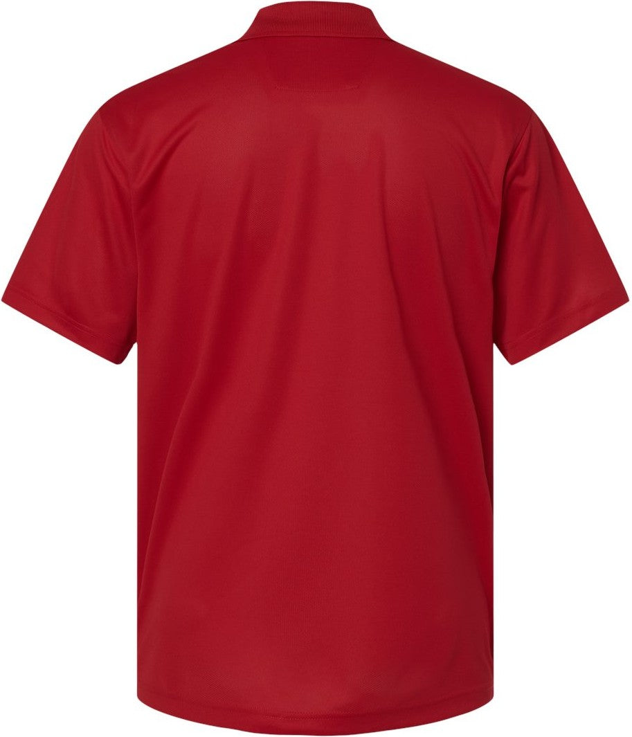 Rear View of Cardinal Saratoga Performance Mini Mesh Polo - 100