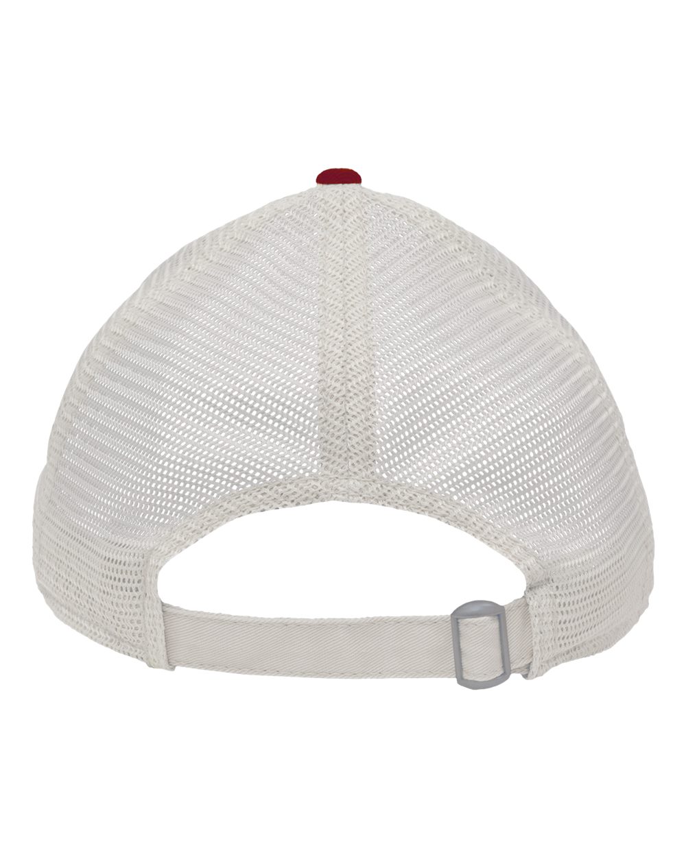 Rear View of Cardinal/ Stone Mesh Dad Hat Fit - SP1750