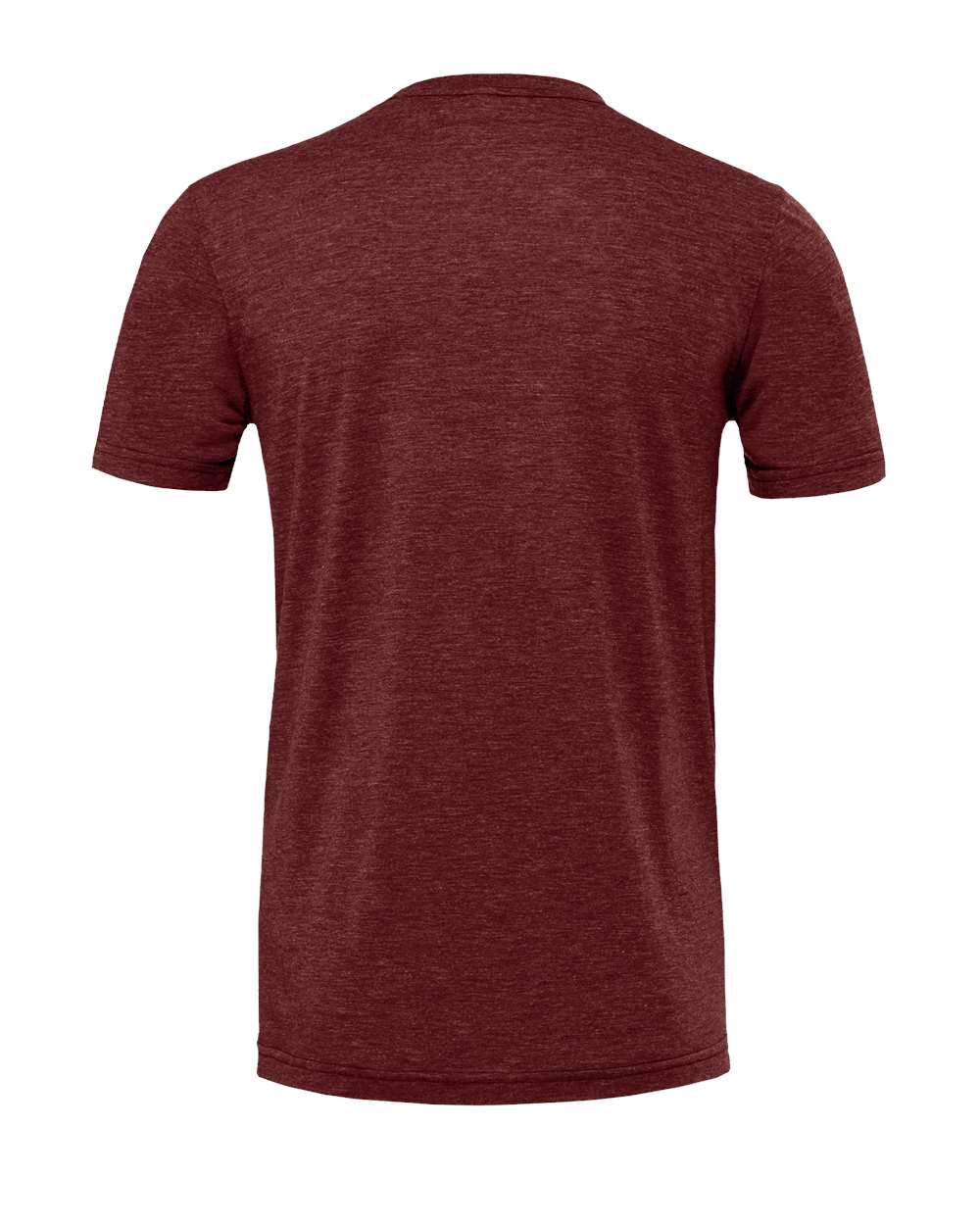 Rear View of Cardinal Triblend Triblend Tee - 3413