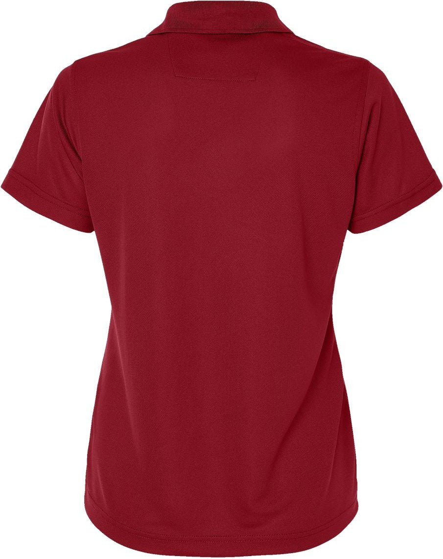 Front View of Cardinal Women's Saratoga Performance Mini Mesh Polo - 104