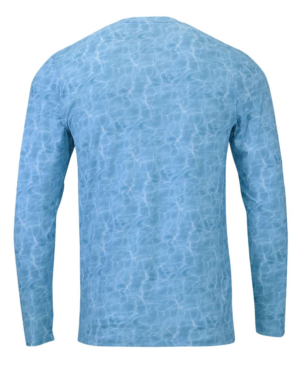 Rear View of Caribbean Water Belize Sublimated Long Sleeve T-Shirt - 230