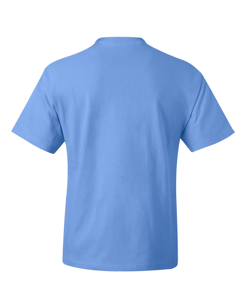 Rear View of Carolina Blue Beefy-T® T-Shirt - 5180
