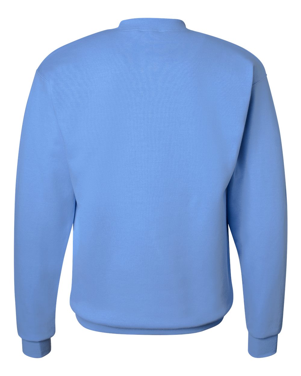 Rear View of Carolina Blue Ecosmart® Crewneck Sweatshirt - P160