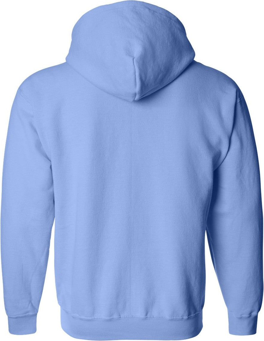 Rear View of Carolina Blue Heavy Blend™ Full-Zip Hooded Sweatshirt - 18600