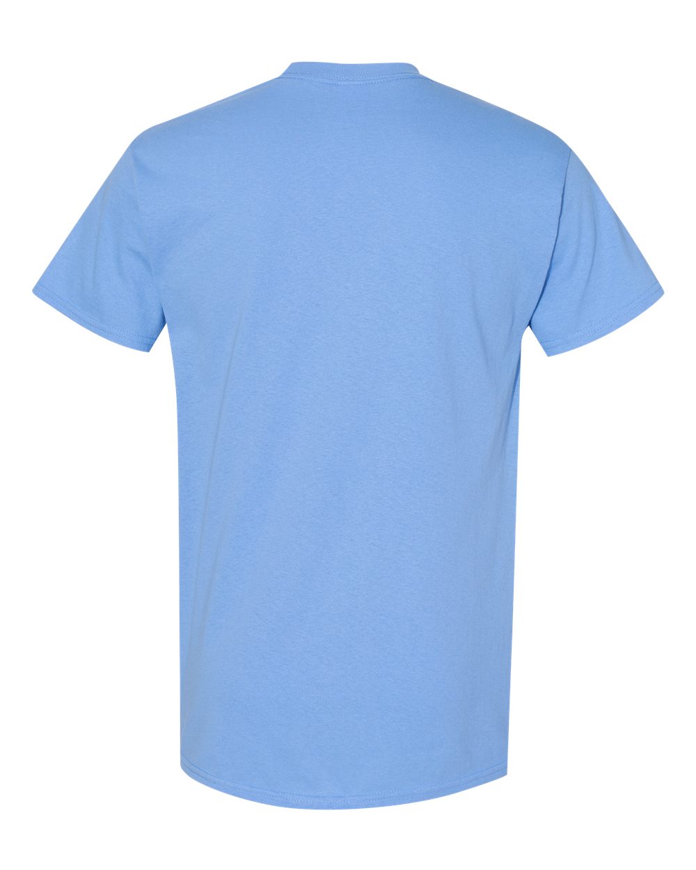 Rear View of Carolina Blue Heavy Cotton™ T-Shirt - 5000