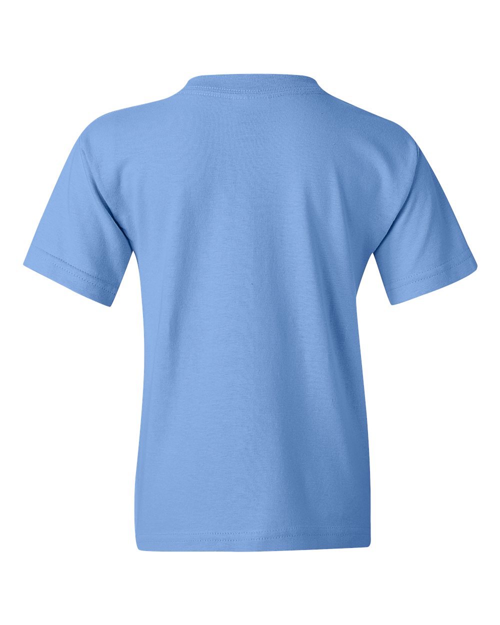 Rear View of Carolina Blue Heavy Cotton™ Youth T-Shirt - 5000B