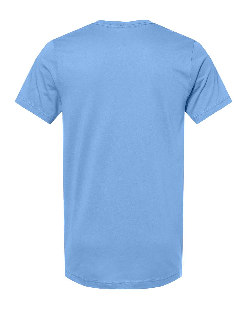 Rear View of Carolina Blue Jersey Tee - 3001