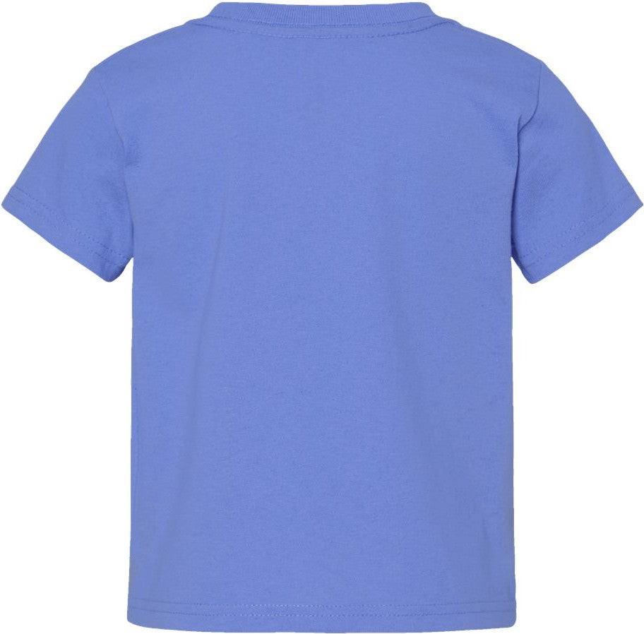 Rear View of Carolina Blue Toddler Cotton Jersey Tee - 3301T