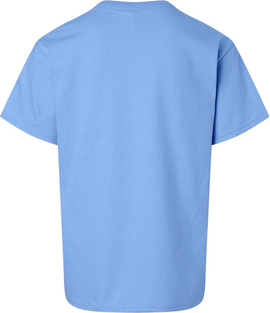 Rear View of Carolina Blue Ultra Cotton® Youth T-Shirt - 2000B