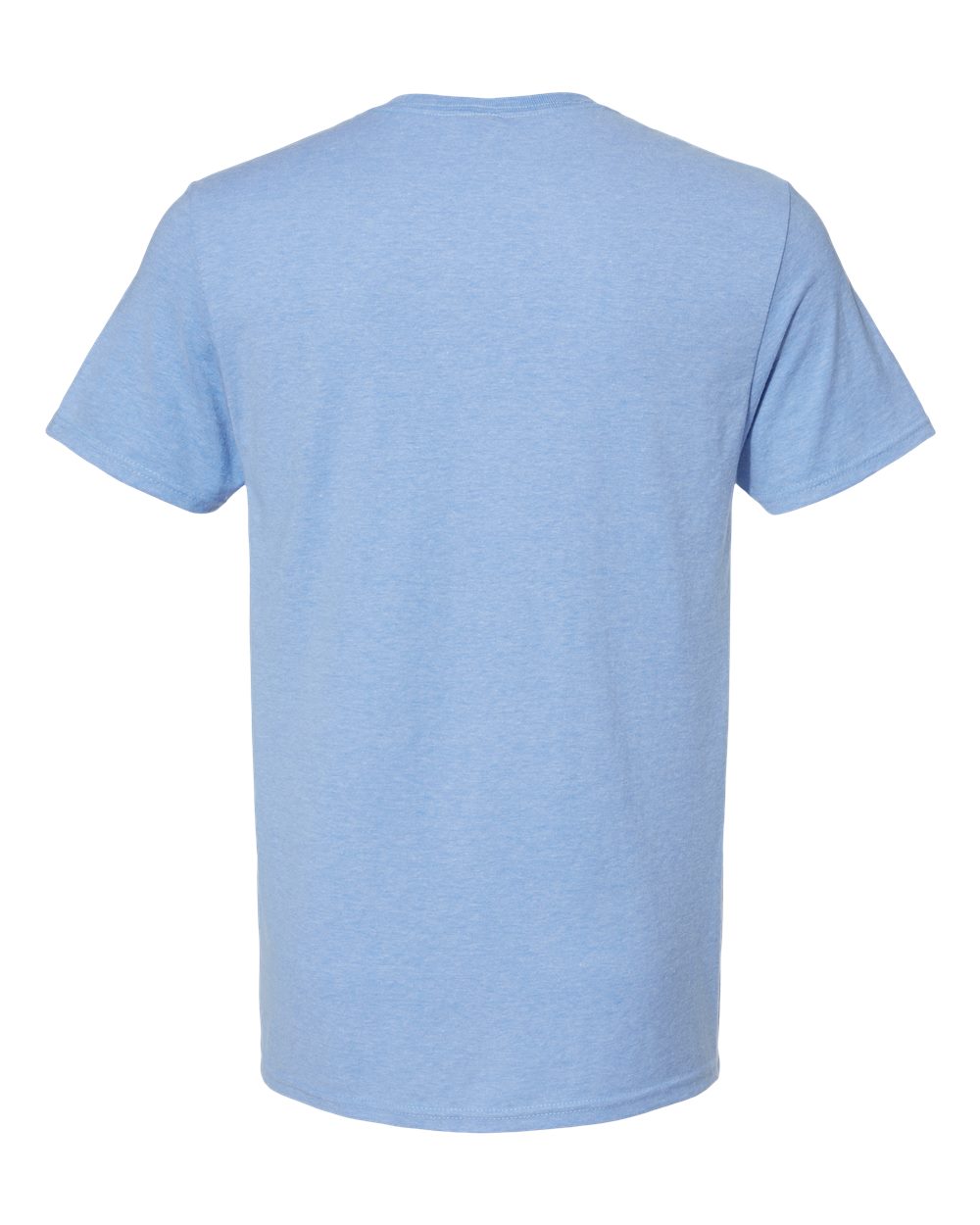 Rear View of Carolina Heather Premium Blend Ring-Spun T-Shirt - 560MR