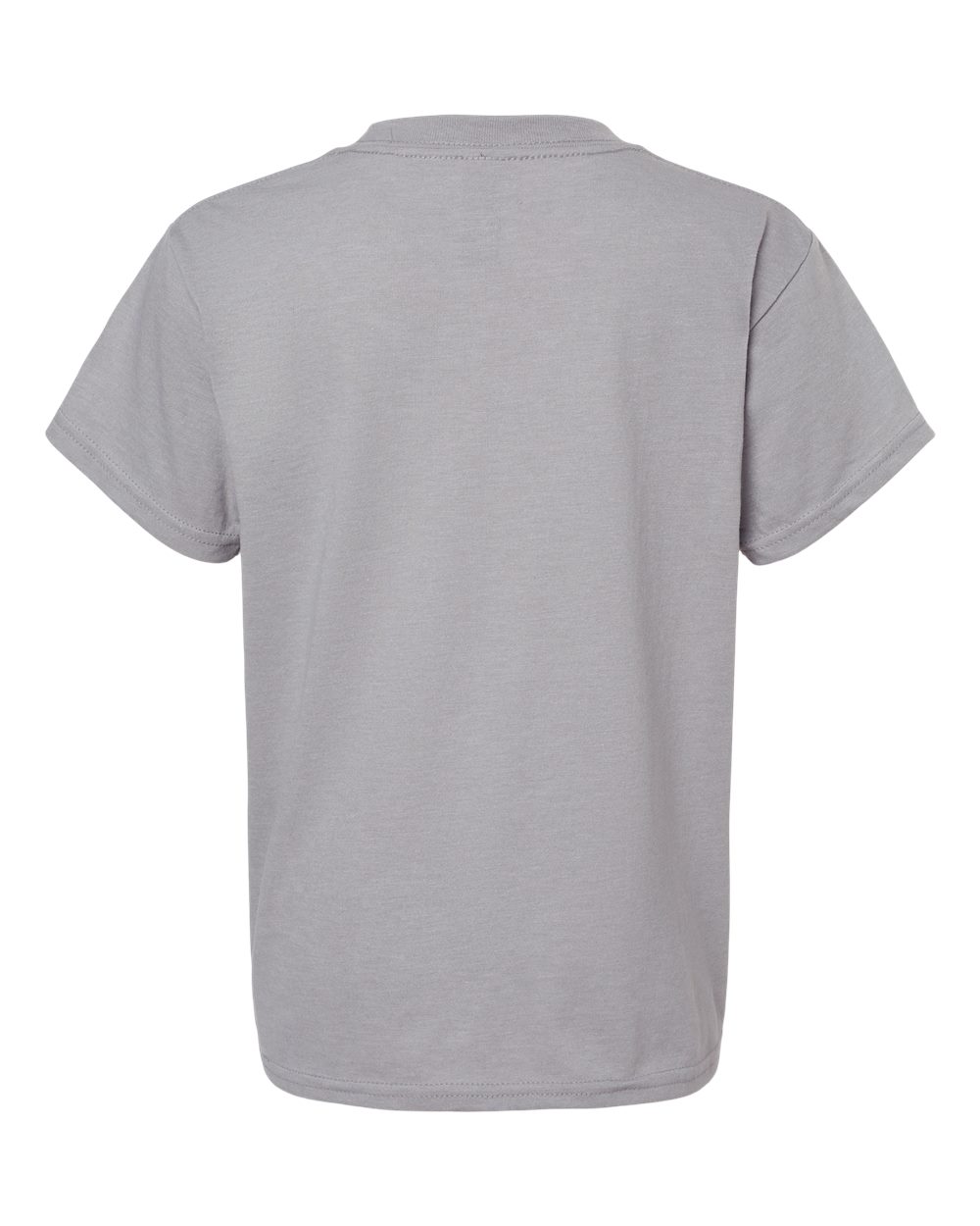 Rear View of Cement Softstyle® Youth CVC T-Shirt - 64000BCVC
