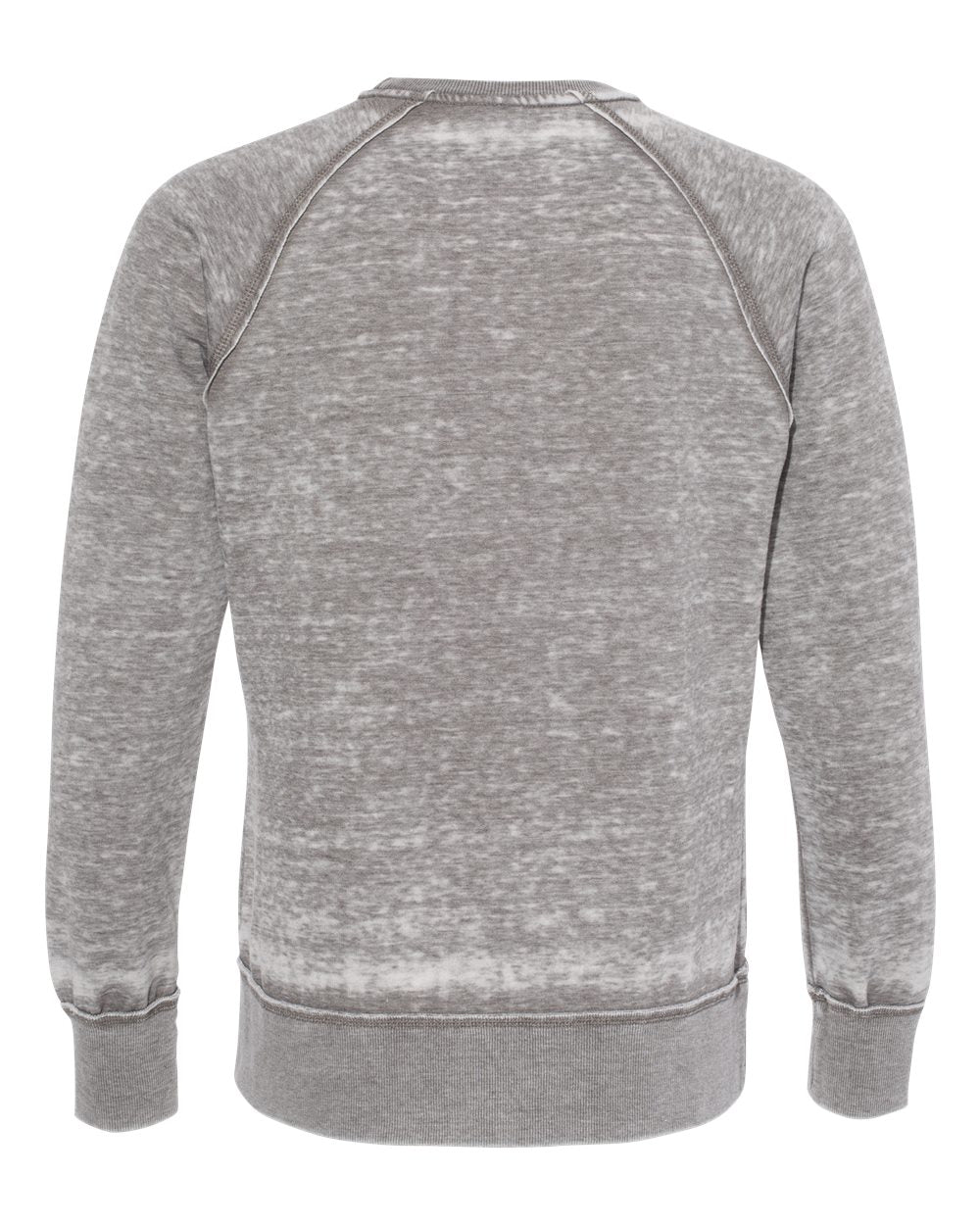 Rear View of Cement Vintage Zen Fleece Crewneck Sweatshirt - 8920