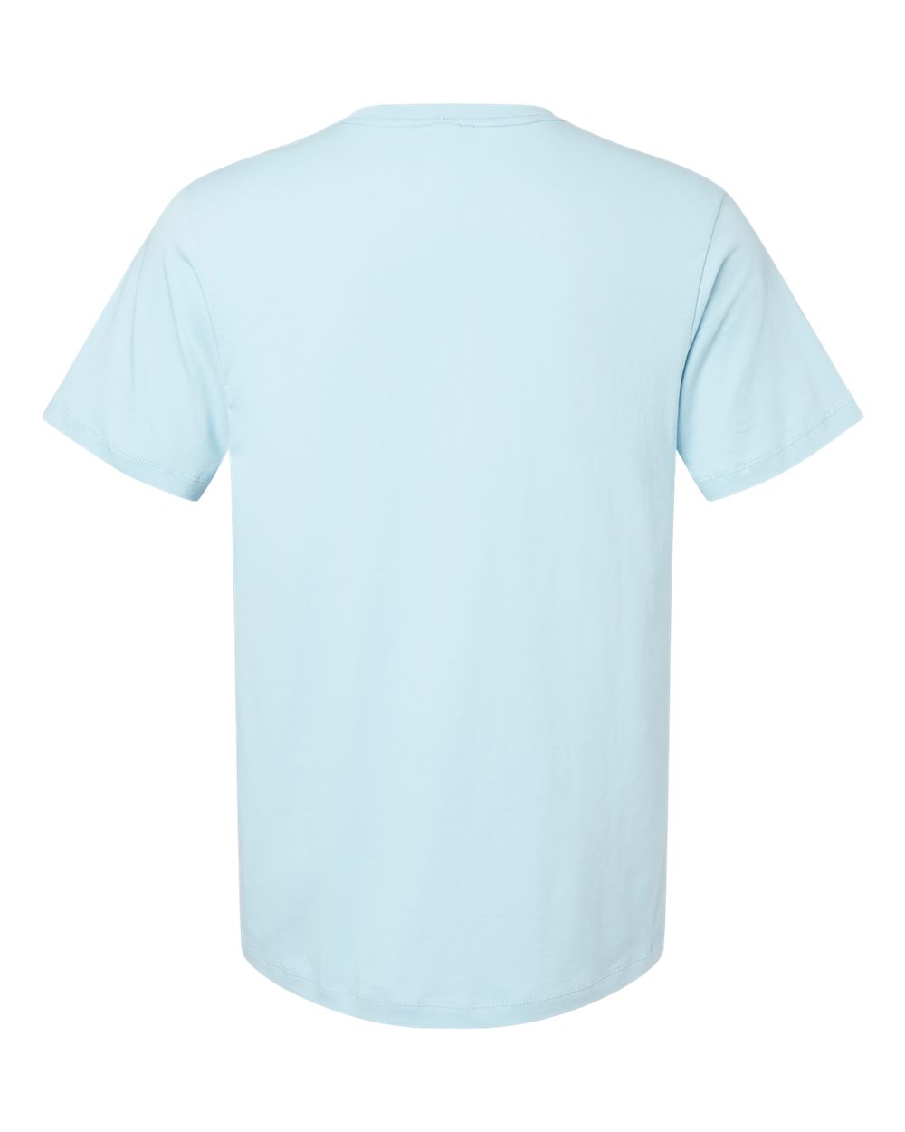 Rear View of Chambray Classic Pocket T-Shirt - 210