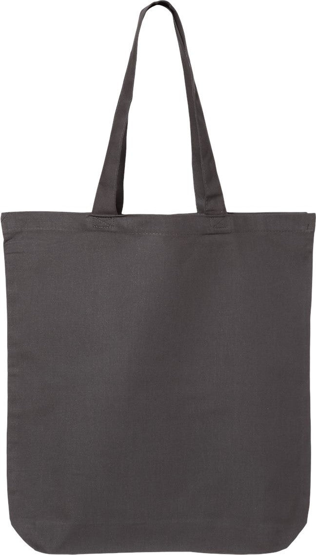 Rear View of Charcoal 12L Economical Tote - QTBG