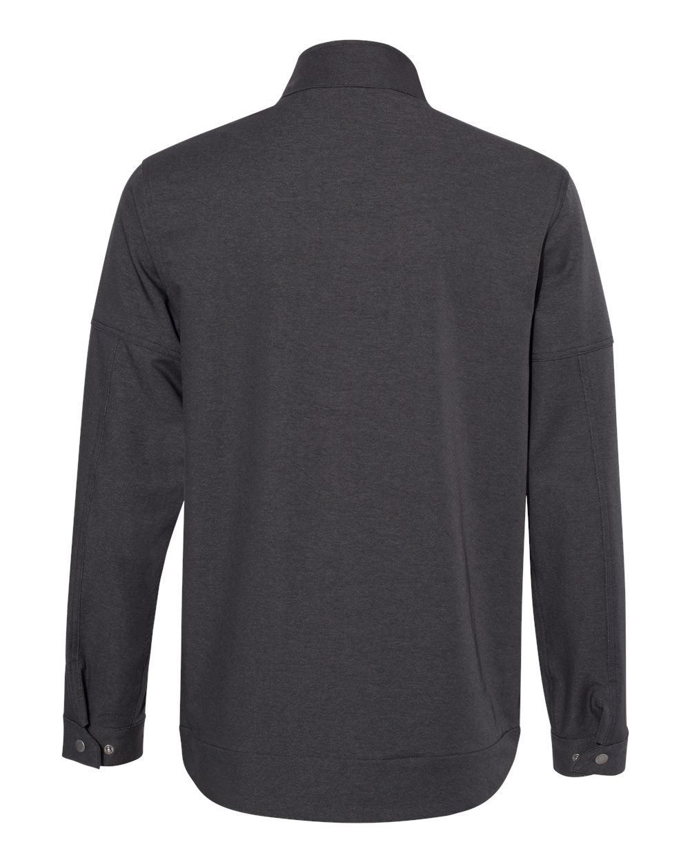 Rear View of Charcoal Ace Woven Stretch Soft Shell Jacket - 5327