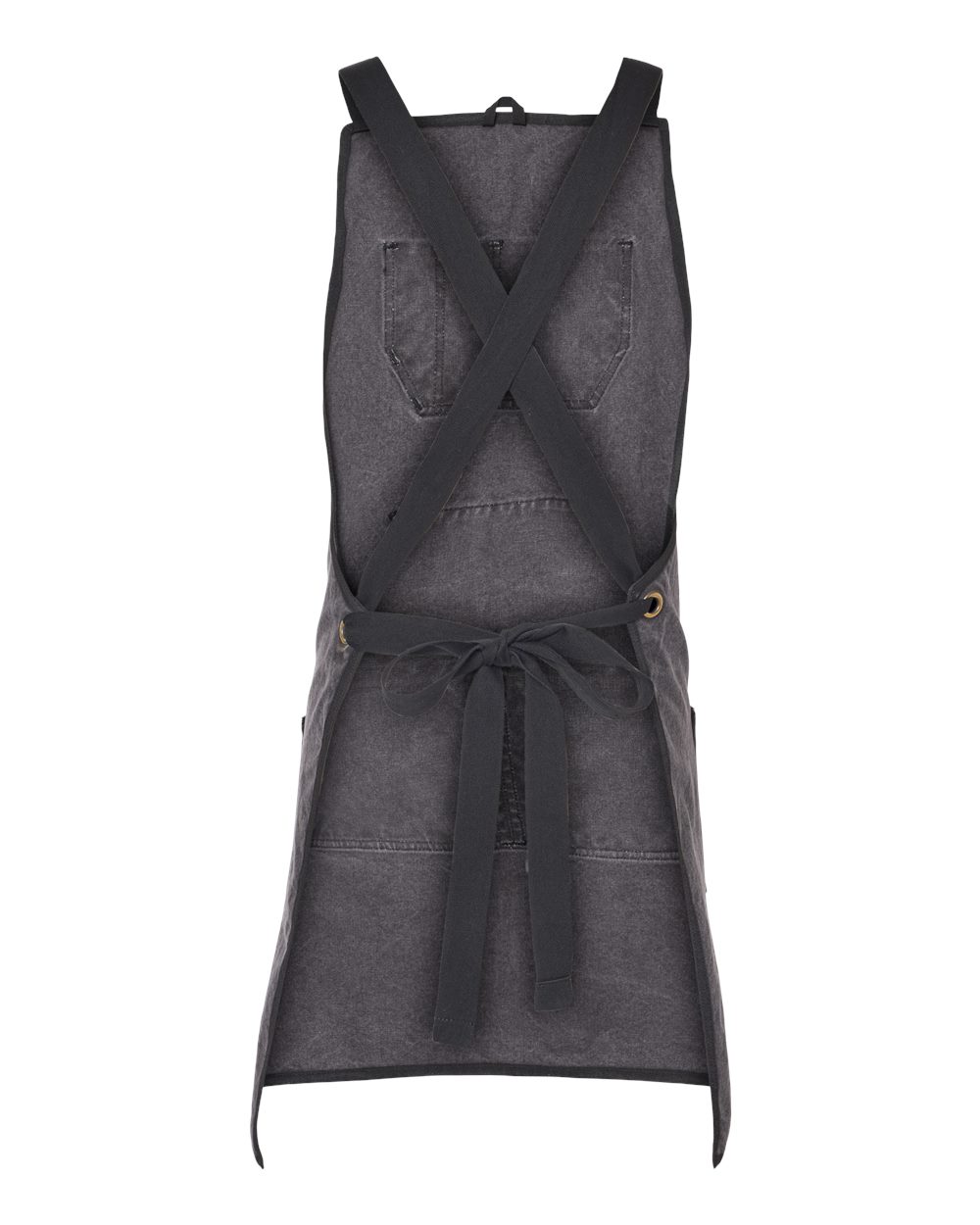 Rear View of Charcoal/ Black Workman's Apron - 1500