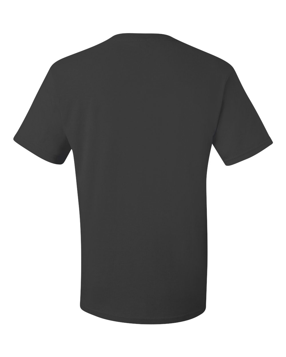 Rear View of Charcoal Grey Dri-Power® 50/50 T-Shirt - 29MR