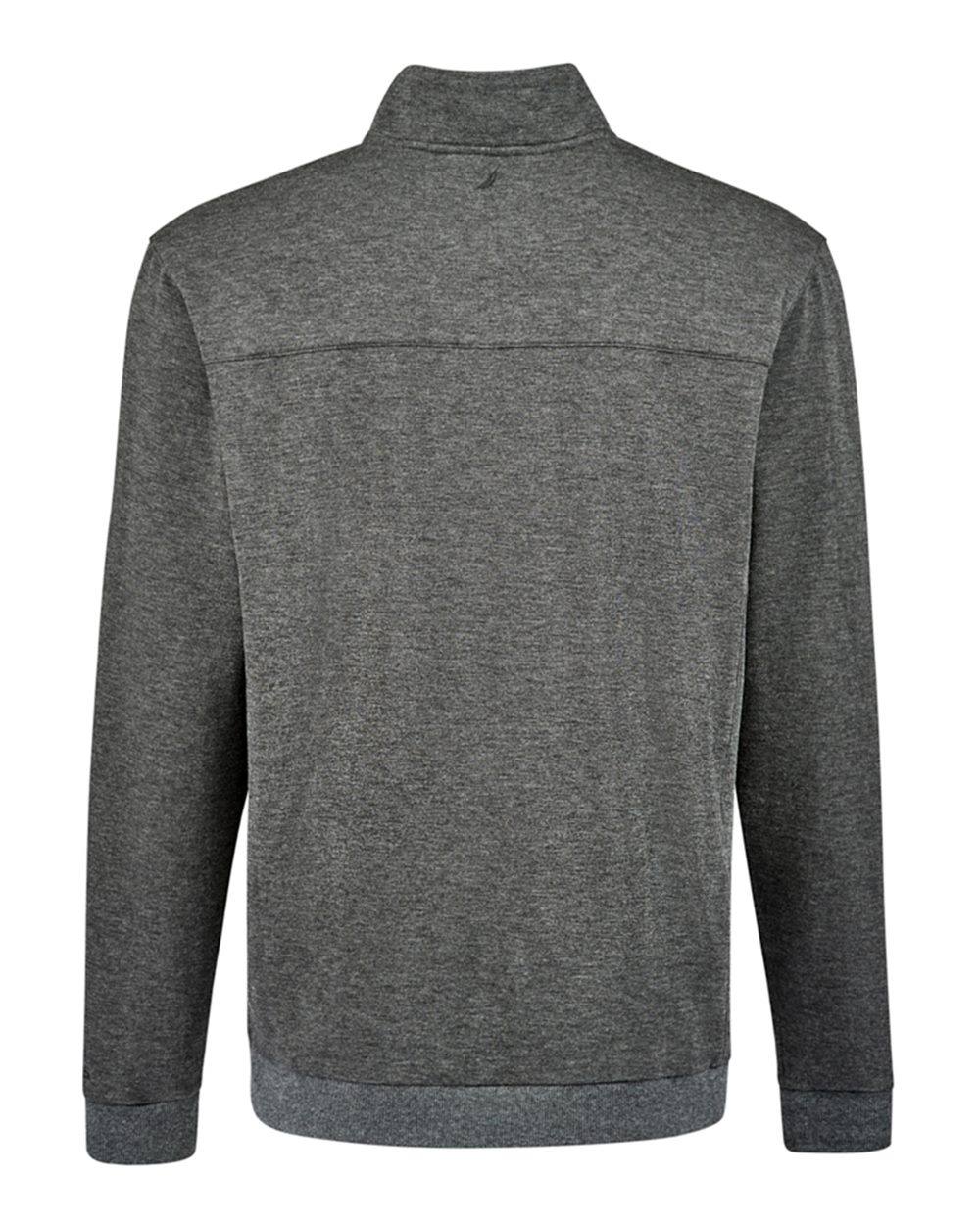 Rear View of Charcoal Heather Explorer Fleece Quarter-Zip - N18090