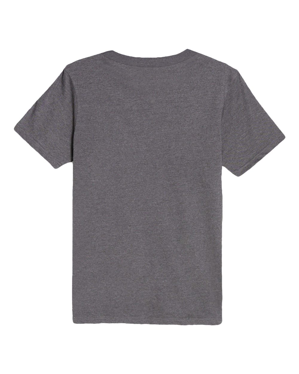 Rear View of Charcoal Heather Heavyweight T-Shirt - LS15001