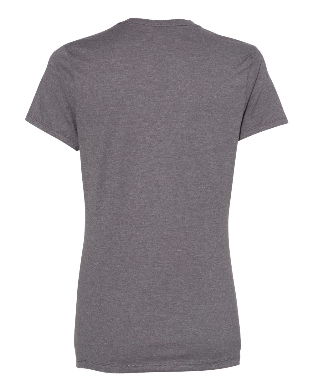 Rear View of Charcoal Heather Perfect-T Women’s T-Shirt - SL04