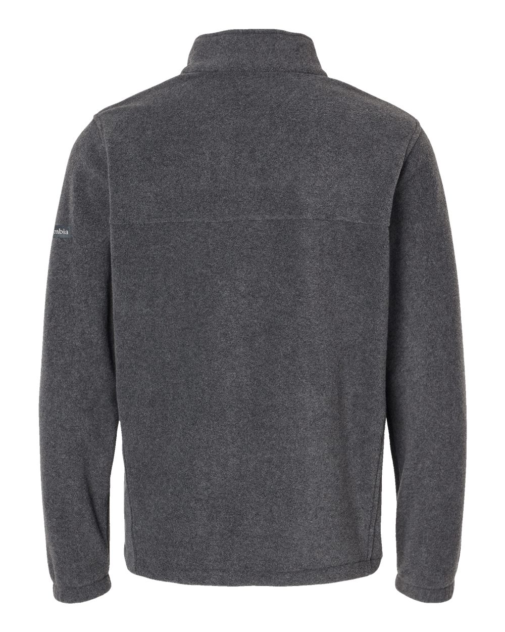 Rear View of Charcoal Heather Steens Mountain™ Half-Zip Pullover - 212486