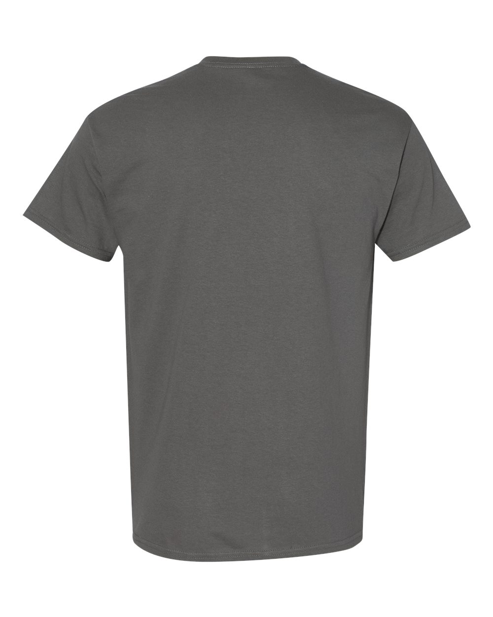 Rear View of Charcoal Heavy Cotton™ T-Shirt - 5000