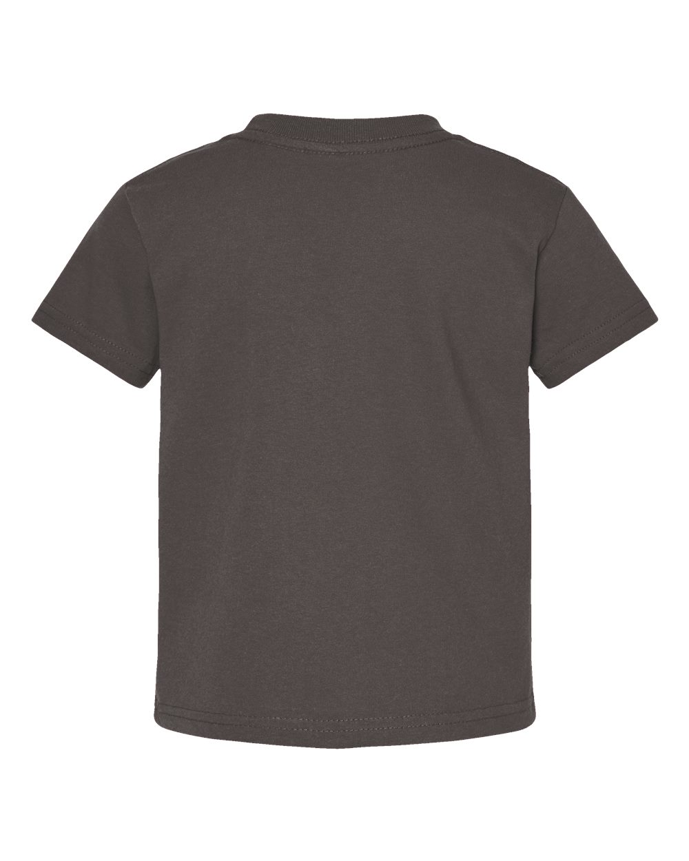 Rear View of Charcoal Juvy Youth Short Sleeve T-Shirt - 3301J