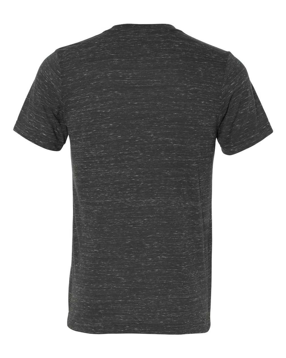 Rear View of Charcoal Marble Texture Tee - 3650