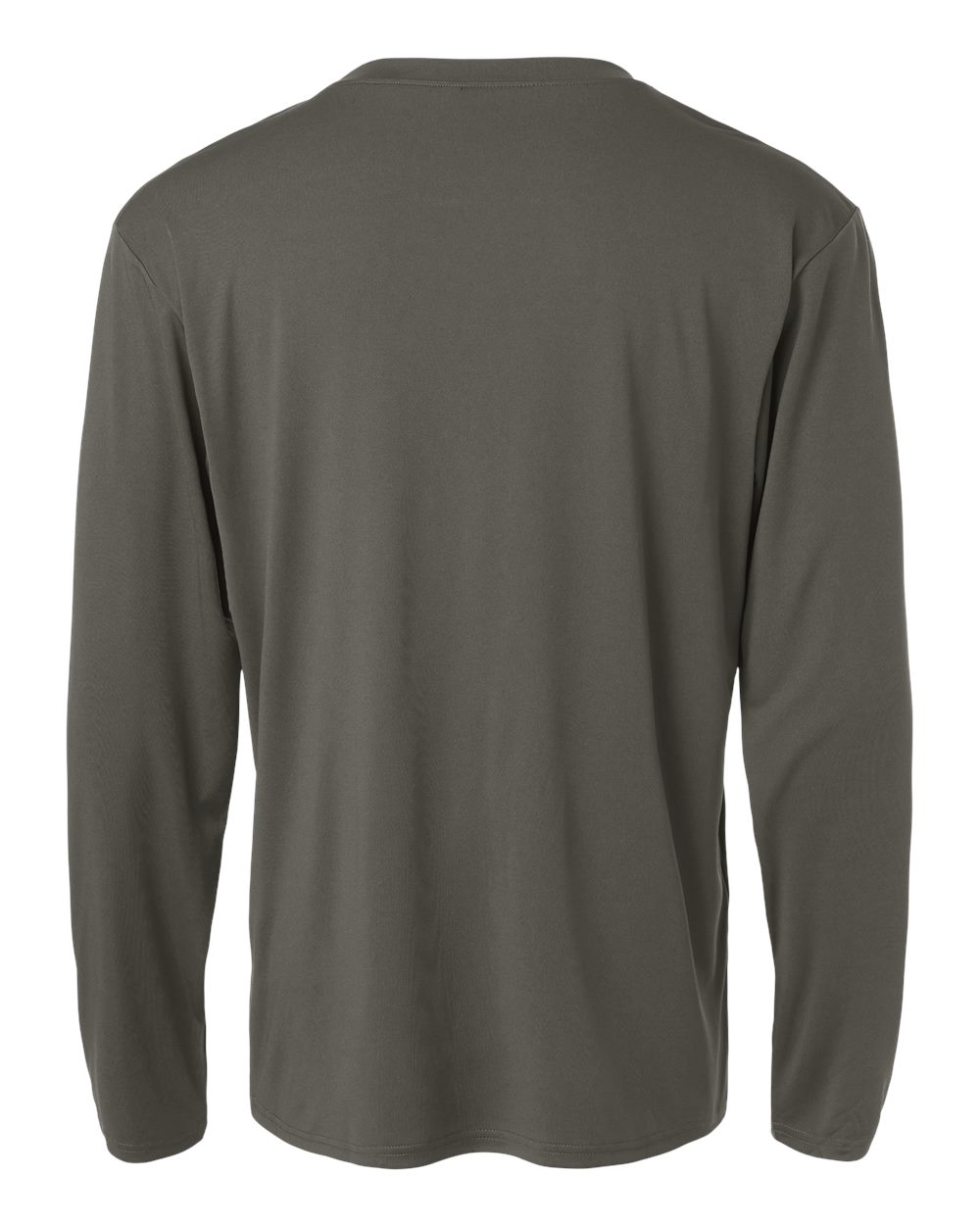 Rear View of Charcoal Pro-Lock Performance Long Sleeve T-Shirt - 48400