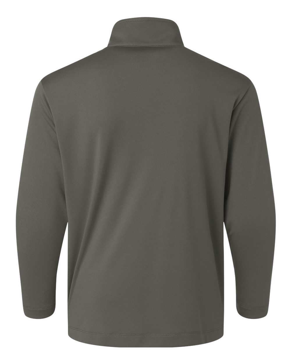 Rear View of Charcoal Pro-Lock Youth Performance Quarter-Zip Pullover - 41870Y