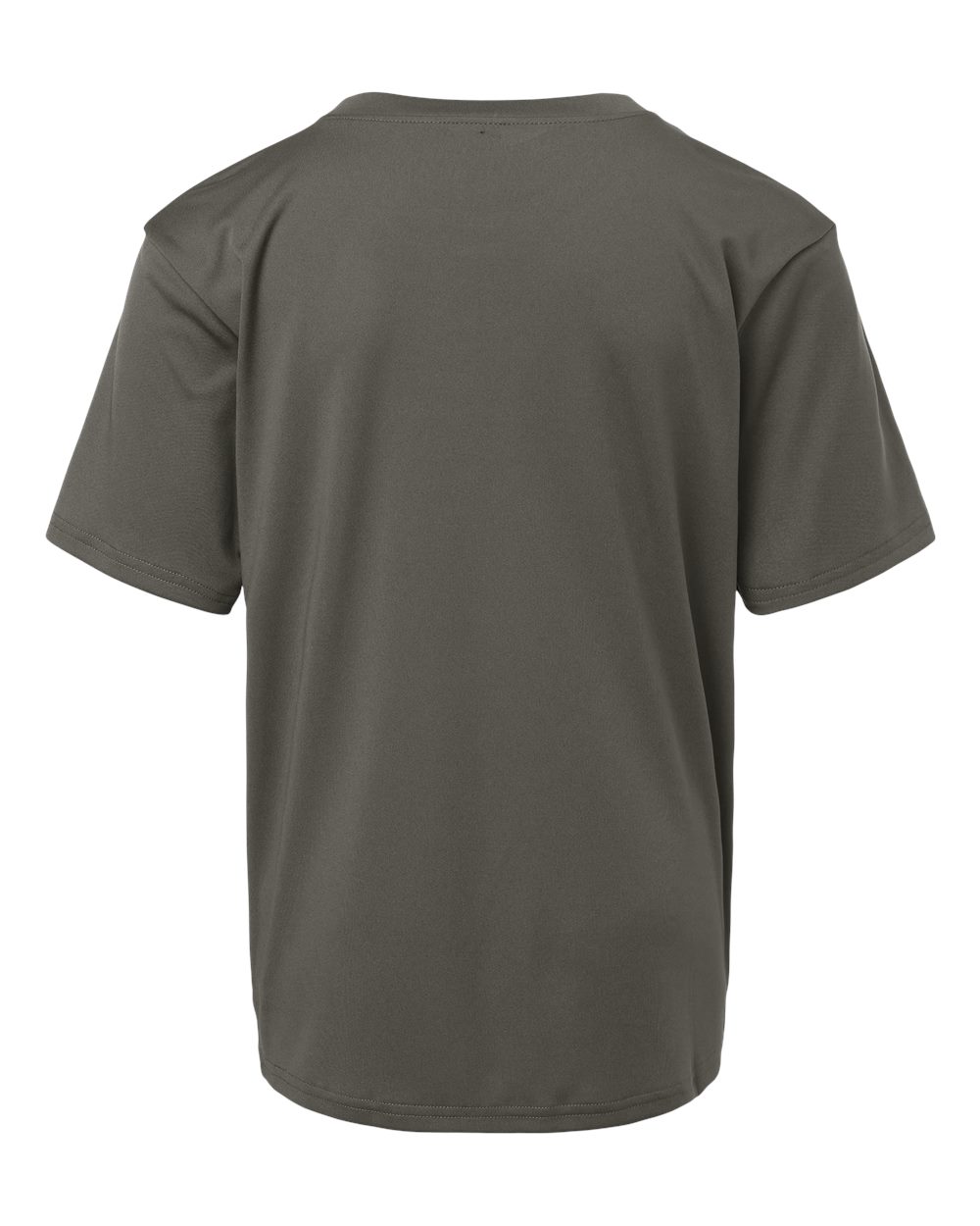 Rear View of Charcoal Pro-Lock Youth Performance T-Shirt - 48000Y