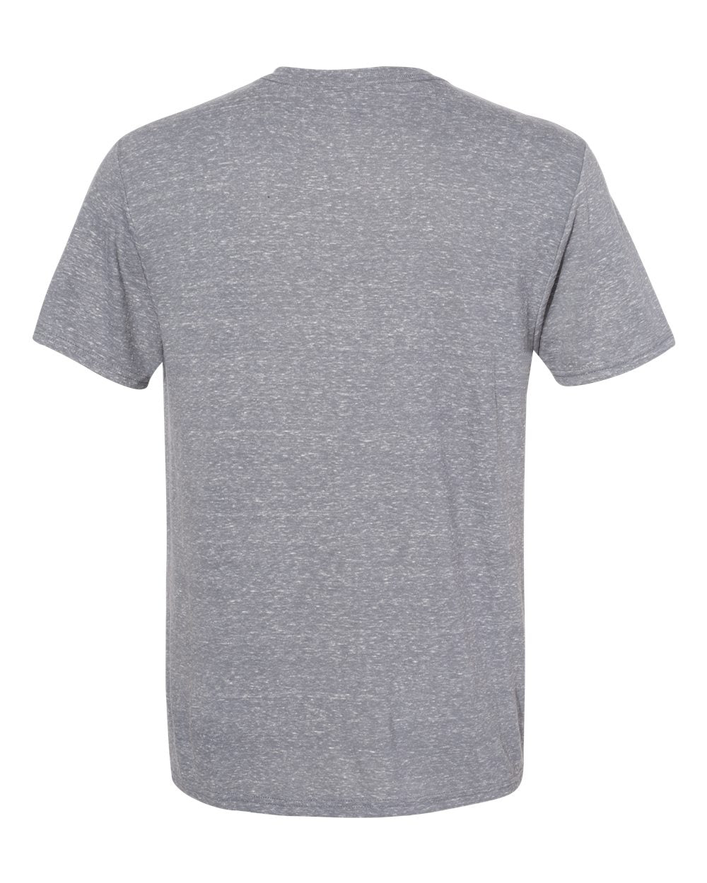 Rear View of Charcoal Snow Heather Jersey T-Shirt - 88MR